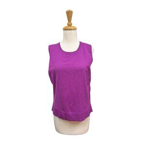 New Charter Club Silk Blend Tank Top Size M Medium Purple